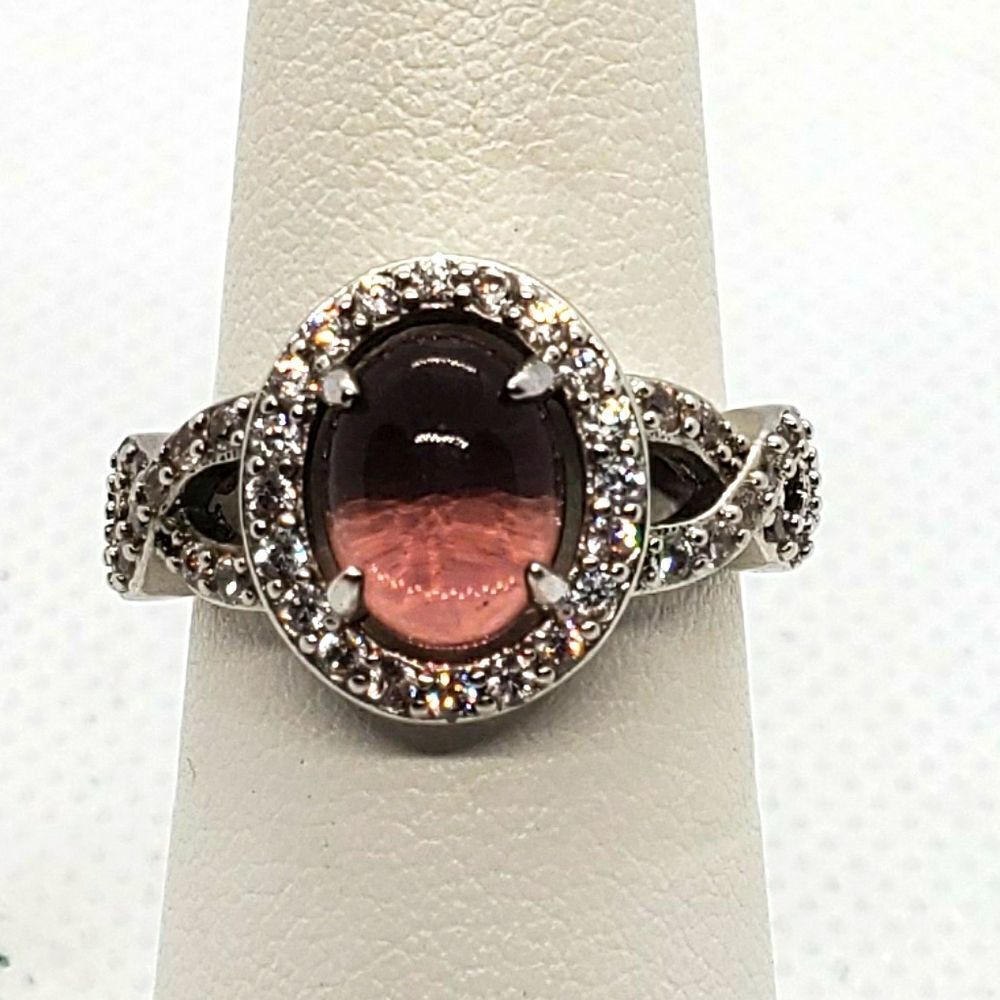 Purple & Silver Tone Ring